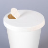 Couvercle carton écologique blanc pour gobelet COUVCAR80.