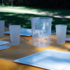 Carafe réutilisable plastique transparent 1.5L