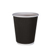 Gobelet carton triple paroi noir 12 Oz - 33 cl
