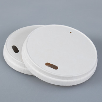 Couvercle en carton avec ouverture pour gobelet Ø 7,3 cm