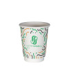 Gobelet 12 Oz 100% carton 0% plastique double paroi personnalisé - Impression 3 couleurs