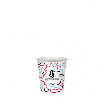 Gobelet 4 Oz en carton personnalisé - Impression jusqu'à 5 couleurs