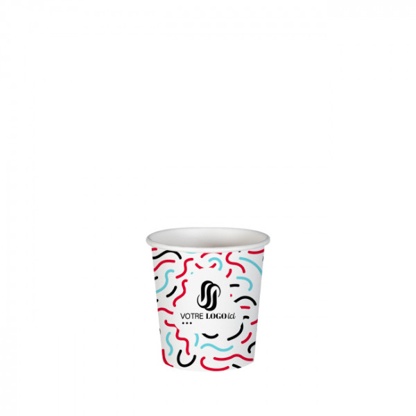 Gobelet 4 Oz en carton personnalisé - Impression jusqu'à 5 couleurs