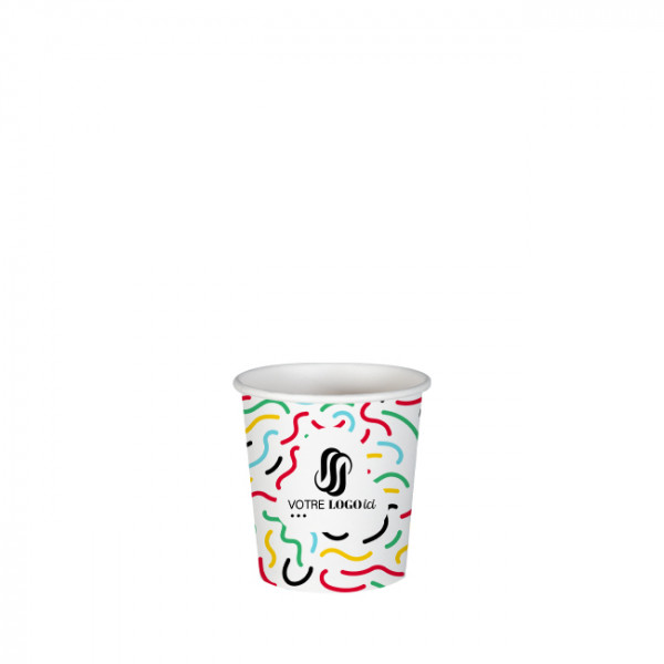 Gobelet 4 Oz en carton personnalisé - Impression jusqu'à 5 couleurs