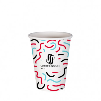 Gobelet 12 Oz en carton personnalisé - Impression jusqu'à 5 couleurs