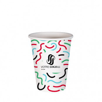 Gobelet 12 Oz en carton personnalisé - Impression jusqu'à 5 couleurs