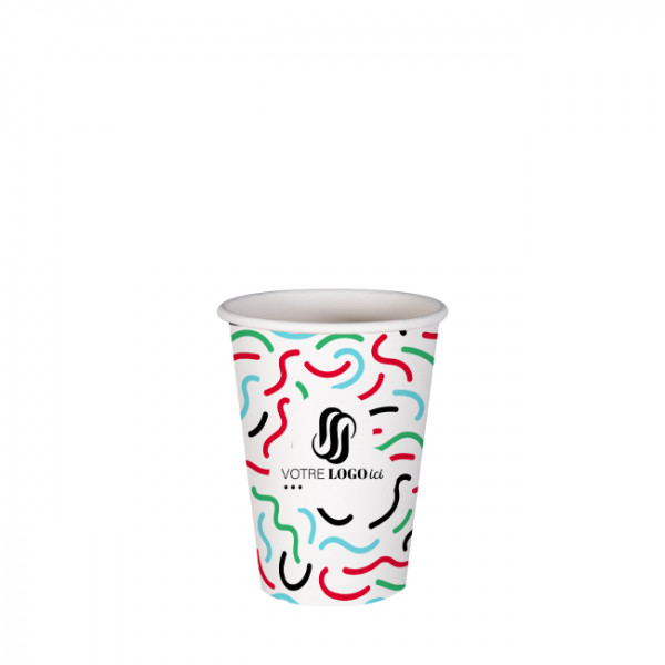Gobelet 6 Oz en carton personnalisé - Impression jusqu'à 5 couleurs