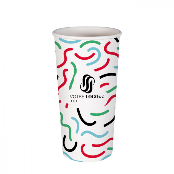 Gobelet 22 Oz en carton personnalisé - Impression jusqu'à 5 couleurs