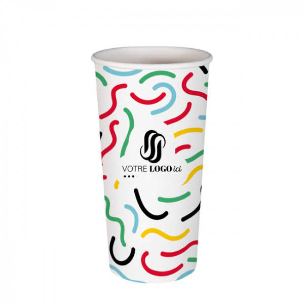Gobelet 22 Oz en carton personnalisé - Impression jusqu'à 5 couleurs