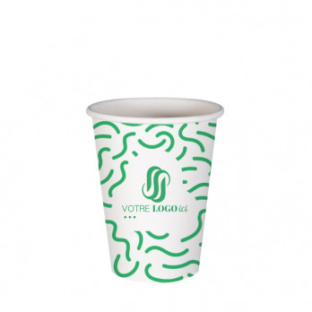 Gobelet 12 Oz 100% carton 0% plastique personnalisé - Impression jusqu'à 3 couleurs