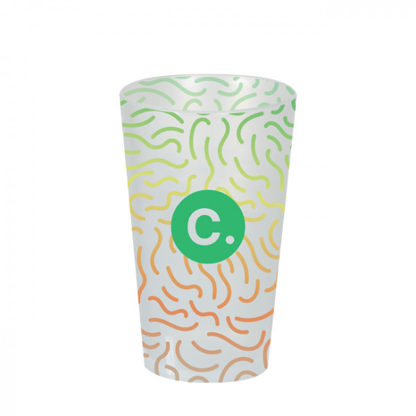 Gobelet en plastique réutilisable personnalisé 40 cL Custo packaging