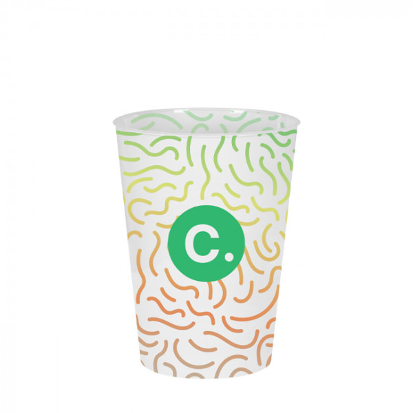 Gobelet en plastique réutilisable personnalisé 50 cL Custo packaging