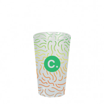 Gobelet réutilisable 33 cL personnalisé - Impression digitale couleurs illimitées