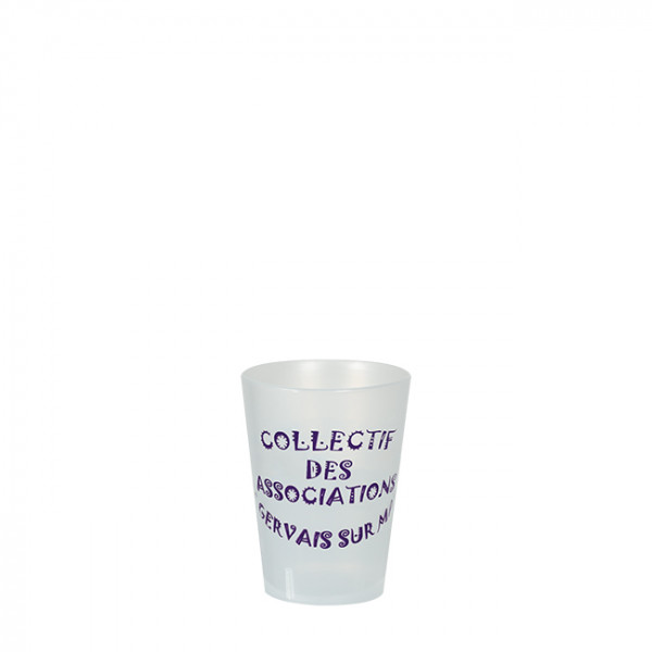 Gobelet réutilisable 12 cL personnalisé - Impression digitale couleurs illimitées
