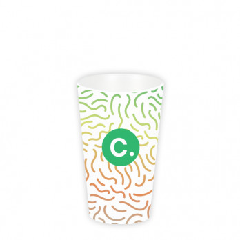Gobelet réutilisable 33 cL personnalisé - Impression digitale couleurs illimitées