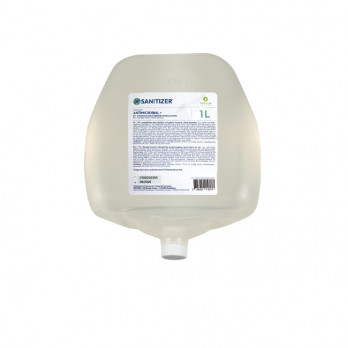 Savon désinfectant virucide mains Sanitizer - Cartouche pour distributeur Alphamouss L 1 L
