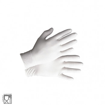 Gant latex blanc non poudré taille M