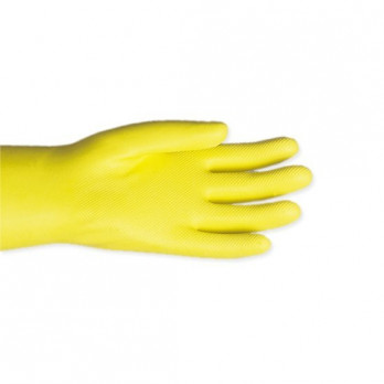 Paire gants ménage latex naturel taille S