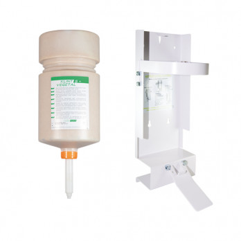 Distributeur Alphapak 5000 + Savon gel microbilles pour les mains - Spécial ateliers 5 L