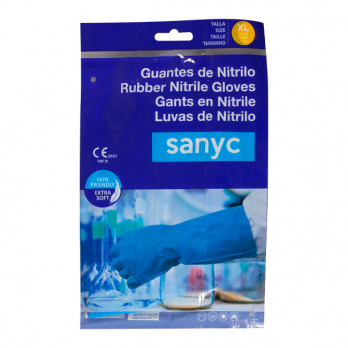 Paire de gants en nitrile bleu taille XL