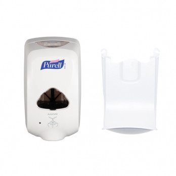 Distributeur automatique sans contact Purell TFX blanc 1,2 L + Accessoire de protection - Plastique ABS blanc