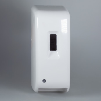 Distributeur automatique de gel hydroalcoolique en cartouche de 1 L - Plastique ABS blanc