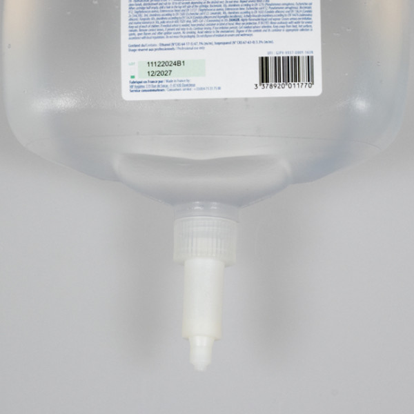 Recharge de gel hydroalcoolique Sanitizer en recharge de 1 L avec tétine