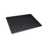 Tapis caillebotis caoutchouc noir 50x80 cm extérieur