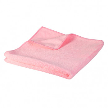 Lavette microfibre à bouclettes fuchsia/rouge - Gamme extra