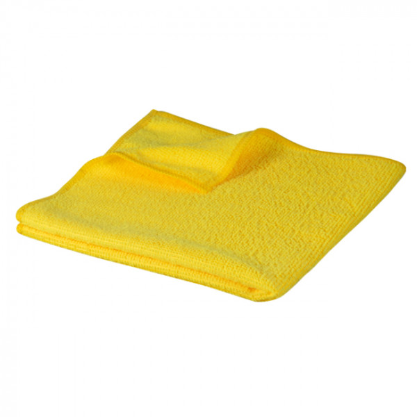 Lavette microfibre jaune tous usages 38x38cm