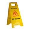 Panneau signalisation sol glissant - matériel lavage