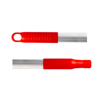 Manche rouge en aluminium à visser - 140 cm