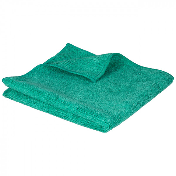 Lavette microfibre bouclettes verte - Gamme extra