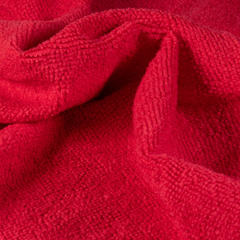 Lavette microfibre à bouclettes rouge