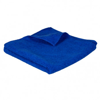 Lavette microfibre à bouclettes bleue