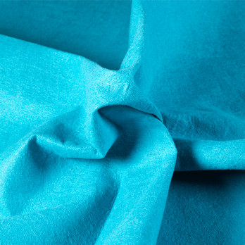 Lavette microfibre non tissée lisse bleue
