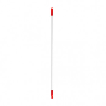 Manche rouge en aluminium à visser - 140 cm