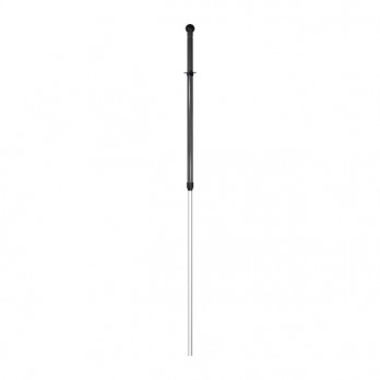 Manche télescopique en aluminium troué avec boule tournante - 2 x 80 cm