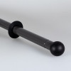 manche télescopique aluminium boule tournante 80 cm lavage balayage accessoire vert 140 cm