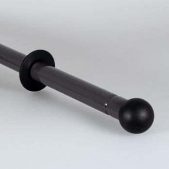 Manche télescopique en aluminium troué avec boule tournante - 2 x 80 cm