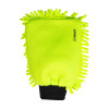 Lavettes microfibres extra vertes et éponges.