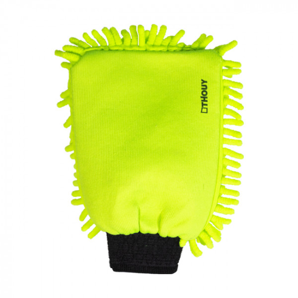 Lavettes microfibres extra vertes et éponges.
