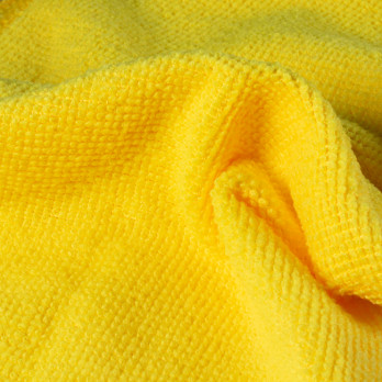 Lavette microfibre à bouclettes jaune