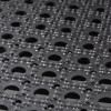 tapis exterieur caillebottis caoutchouc noir D20005 100 x 150 cm