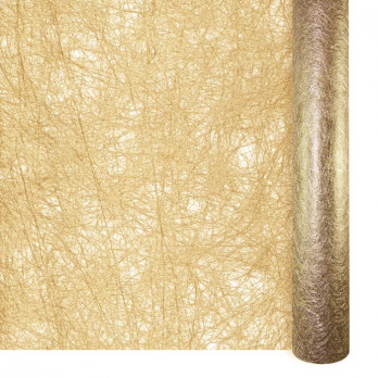 Chemin de table Brillance or en rouleau 0,30 x 10 m