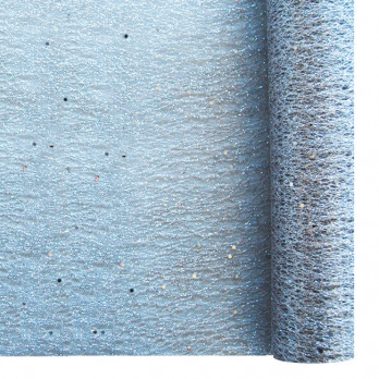 Chemin de table Glitter argent en rouleau 0,30 x 5 m