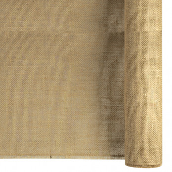 Chemin de table en toile de jute naturelle en rouleau 0,28 x 5 m