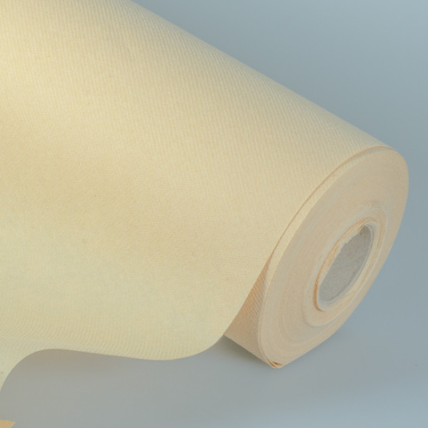 Nappe en aspect tissu crème ivoire, rouleau 1,20 x 25. Nappes en rouleau.