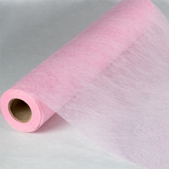 Chemin de table Romance rose en rouleau 0,30 x 10 m