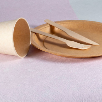 Chemin de table Romance rose en rouleau 0,30 x 10 m